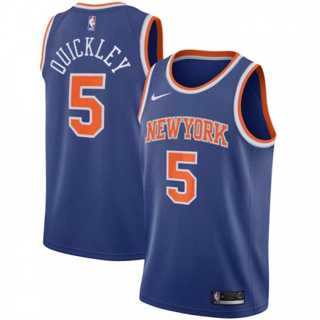 NBA Mænd Trøje New York Knicks Immanuel Quickley 5 2022-23 Nike Icon Edition Swingman